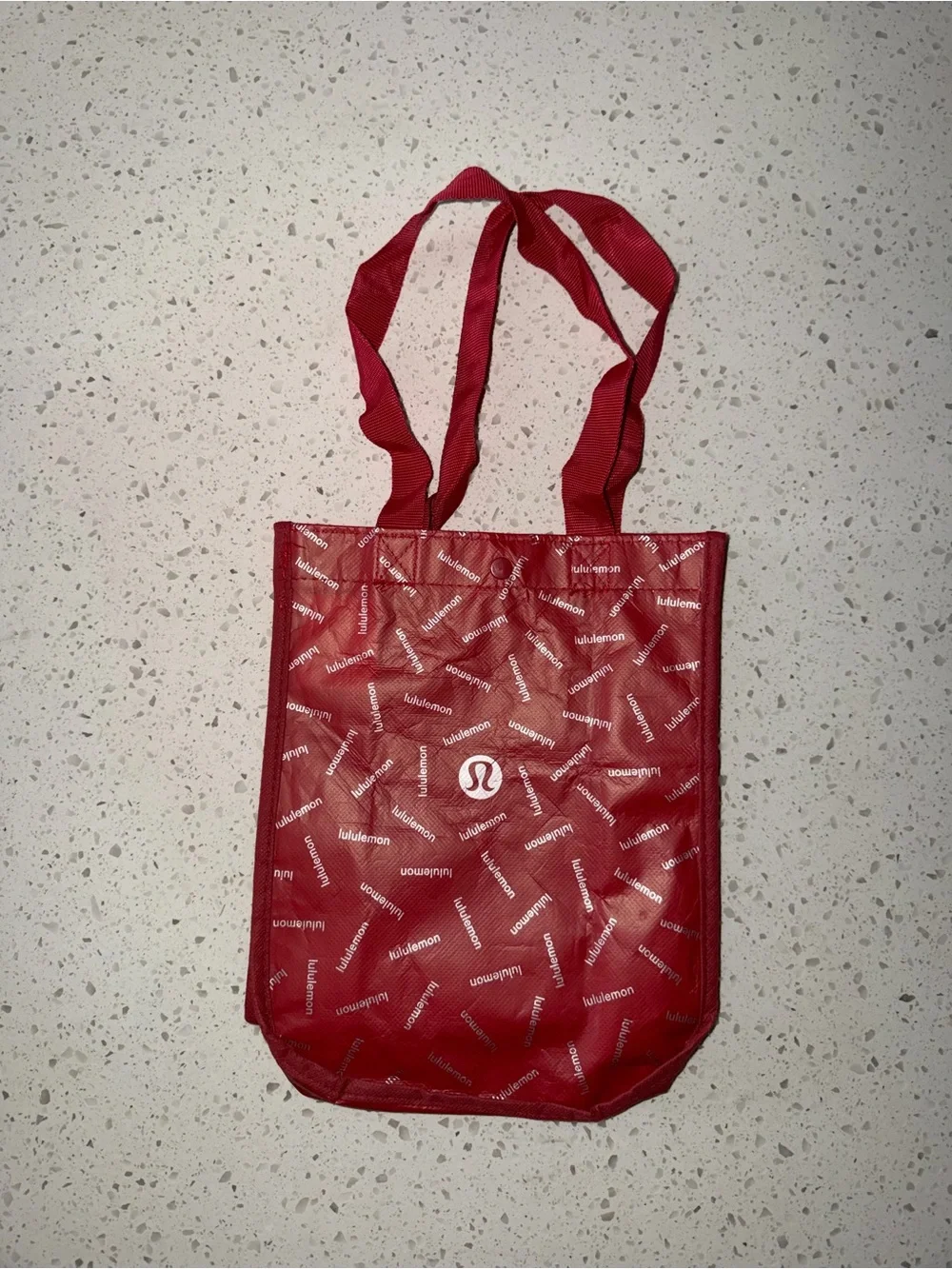 lululemon athletica Red Logo Pattern Tote